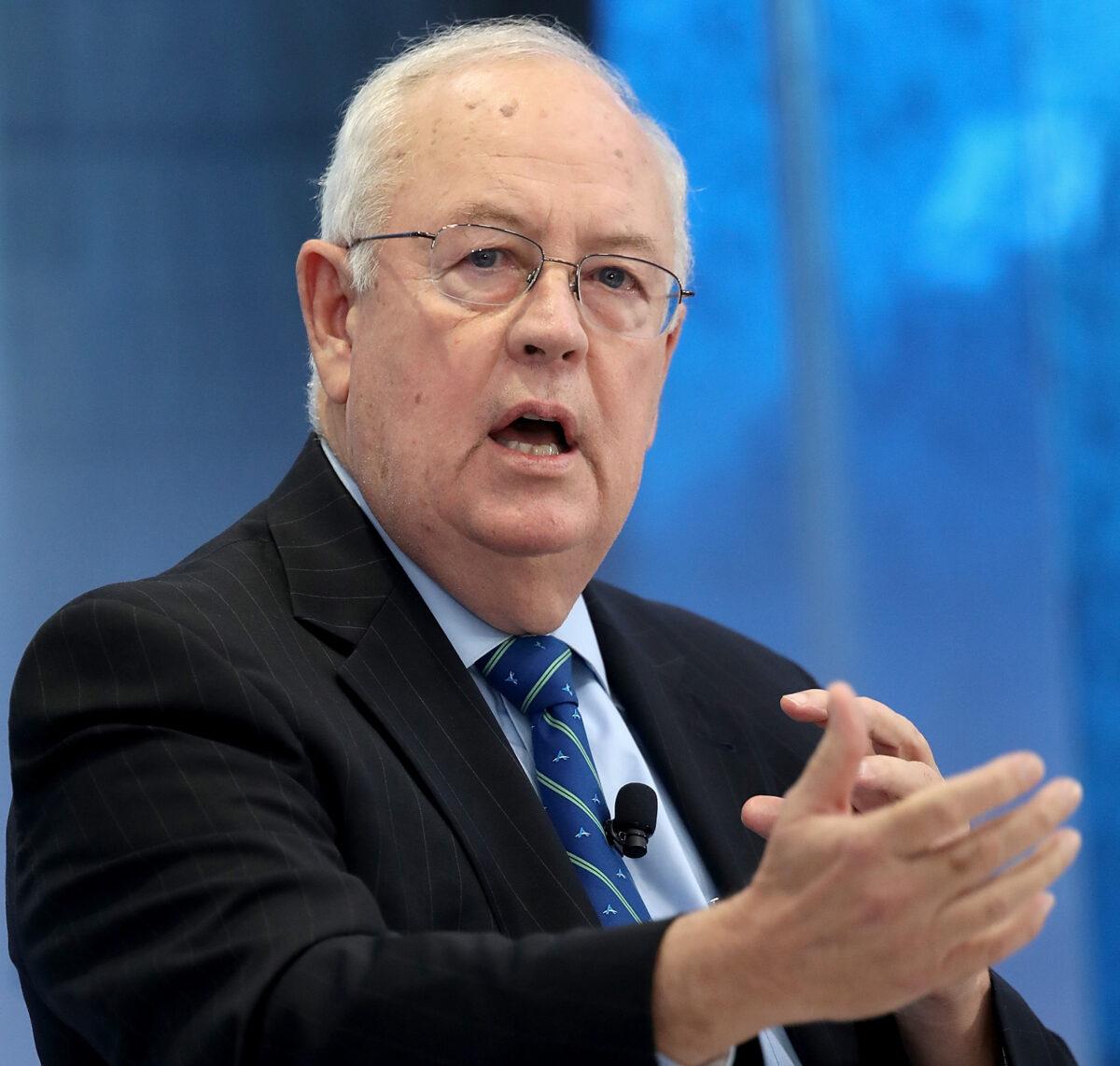 Former Independent Counsel Ken Starr answers questions during a discussion held at the American Enterprise Institute in Washington, on Sept. 18, 2018. (Win McNamee/Getty Images)