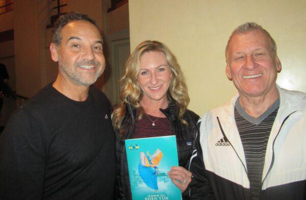 Colleen Ponce (C) enjoyed Shen Yun at the California Center for the Arts in Escondido, California, on Jan. 18, 2020. (Jana Li/The Epoch Times)