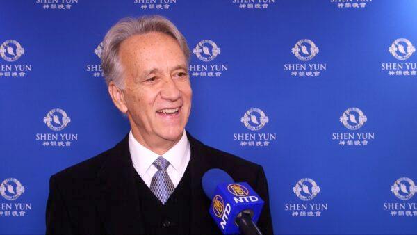 Barry Cahill, a professional musician, attended Shen Yun Performing Arts in Escondido, on Jan. 19, 2020. (NTDTV)