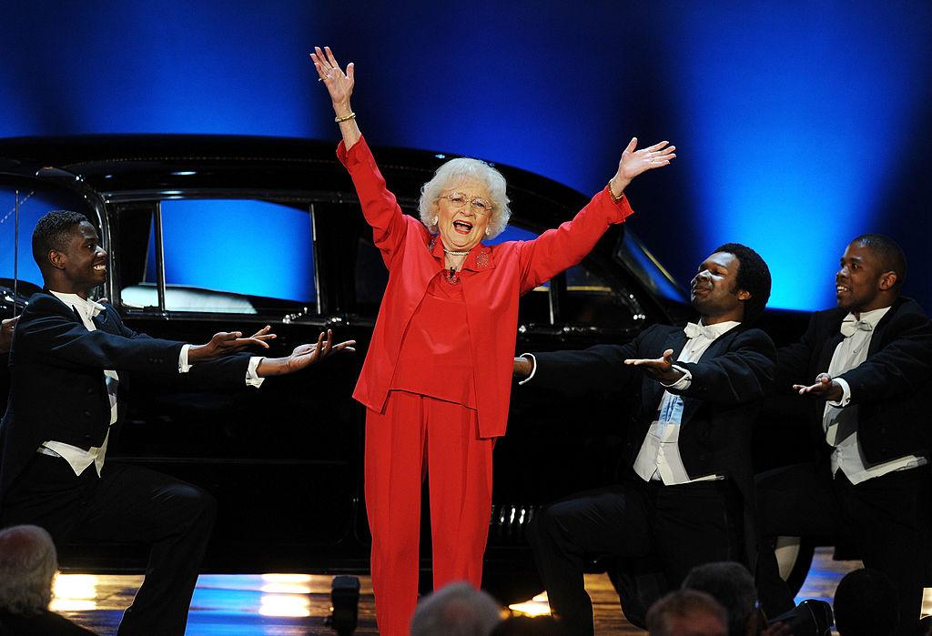 Betty White at the AFI Lifetime Achievement Awards in 2011 (©Getty Images | <a href="https://www.gettyimages.com/detail/news-photo/actress-betty-white-performs-onstage-at-the-39th-afi-life-news-photo/115756181?adppopup=true">Kevin Winter</a>)