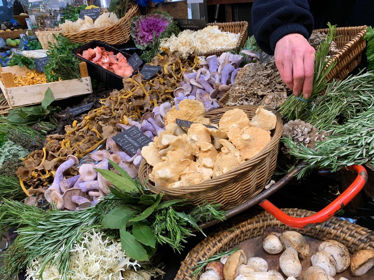 During the cooler months you will find a wide array of mushrooms at the local markets. (Lisa Sim)