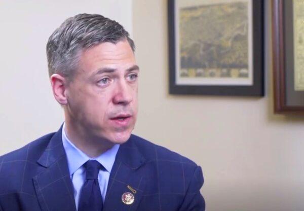 Rep. Jim Banks (R-Ind.) speaks to The Epoch Times in an interview in March 2019. (Video screenshot/The Epoch Times)