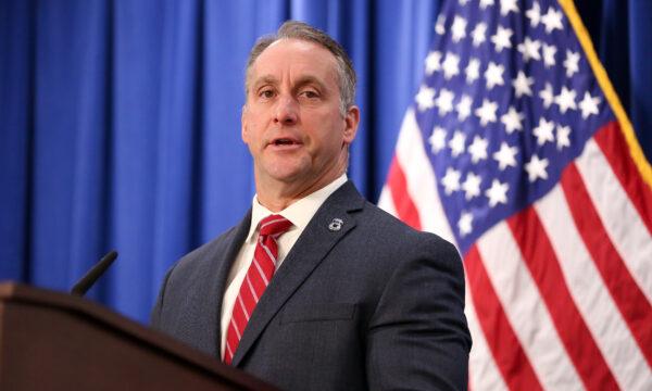 Acting ICE Director Matthew Albence during a press conference in Washington on Jan. 23, 2020. (Samira Bouaou/The Epoch Times)
