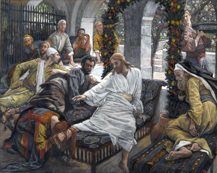 “The Ointment of the Magdalene,” 1886–1894, by James Tissot. Opaque watercolor over graphite on gray wove paper. Brooklyn Museum. (Brooklyn Museum)