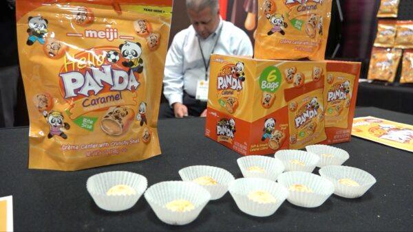 Hello Panda caramel-filled biscuits at the Winter Fancy Food Show on Jan. 20, 2020. (Ilene Eng/The Epoch Times)