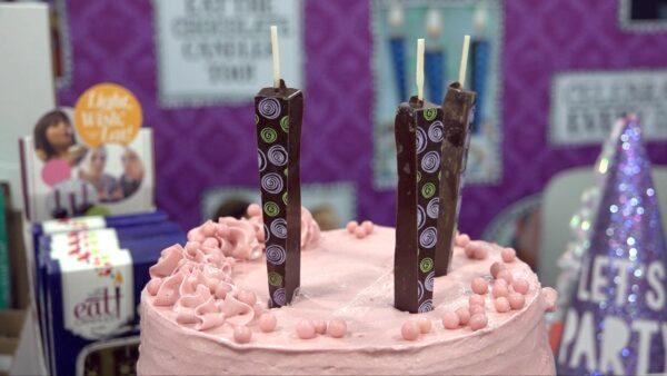 Let Them Eat Candles chocolate candles on display at the Winter Fancy Food Show in San Francisco on Jan. 20, 2020. (Ilene Eng/The Epoch Times)