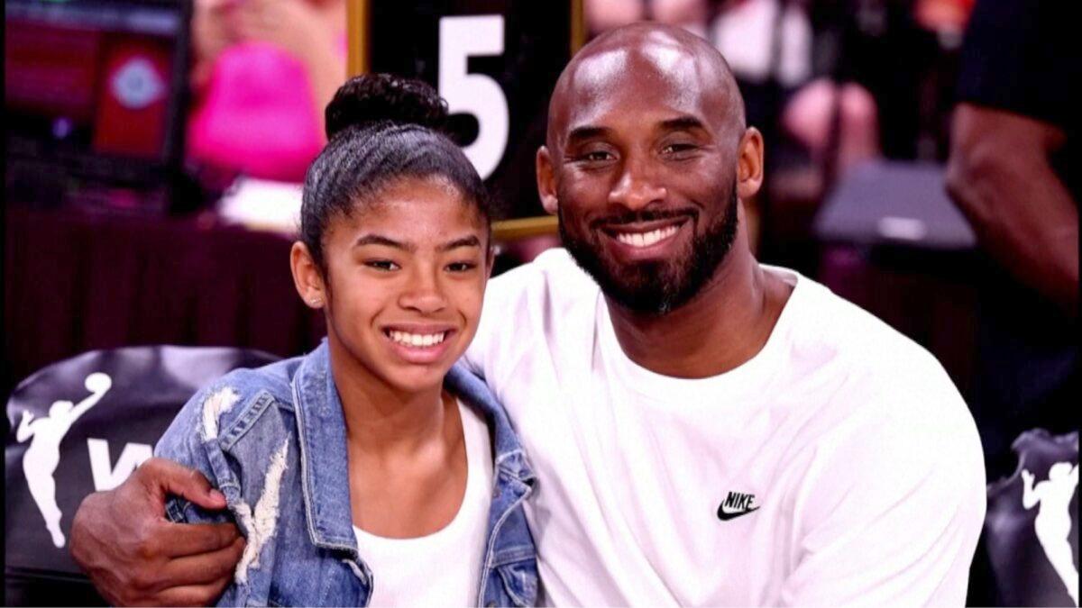 Gianna Bryant and her father, former NBA player Kobe Bryant, attend the WNBA All-Star Game 2019 at the Mandalay Bay Events Center in Las Vegas, Nev., on July 27, 2019. (Ethan Miller/Getty Images)