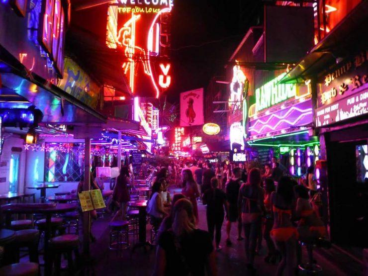 A red-light district in Thailand. (Courtesy of Kelly Galindo)