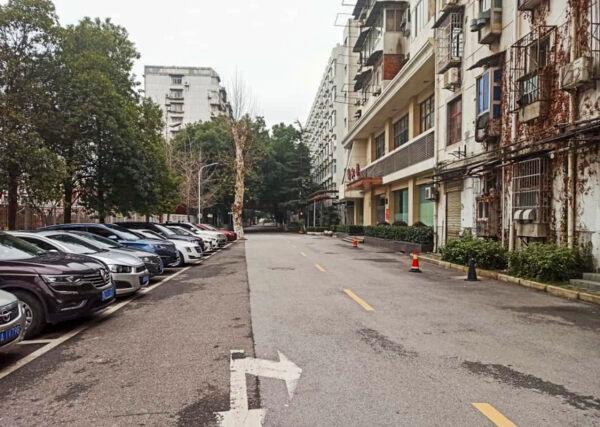 Dr. Khamis Hassan Bakari of Tanzania, shows an empty street in Wuhan, China on Jan. 27, 2020. Wuhan citizens are instructed to stay at home and avoid going to public places as much as possible. (Khamis Hassan Bakari via AP)