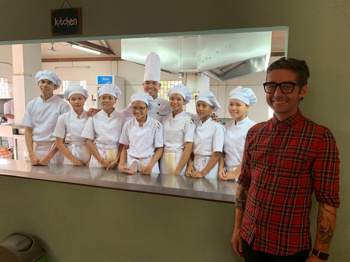 Paul Wallimann and the cooking staff at Haven. (Janna Graber)