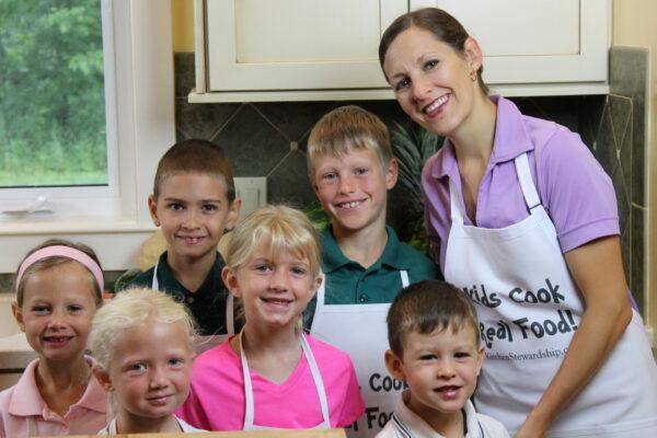 Katie Kimball (R) is the founder of the e-course Kids Cook Real Food. (Courtesy of Katie Kimball)