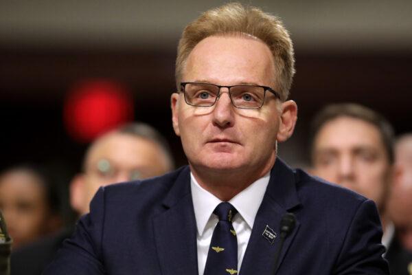 Acting United States Secretary of the Navy Thomas Modly testifies before the Senate Armed Services Committee in the Dirksen Senate Office Building on Capitol Hill on December 03, 2019, in Washington. (Chip Somodevilla/Getty Images)