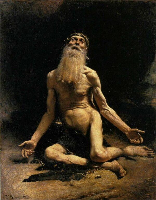 Job asks God why he is suffering. “Job,” 1880, by Léon Bonnat. Oil on canvas. (Public Domain)