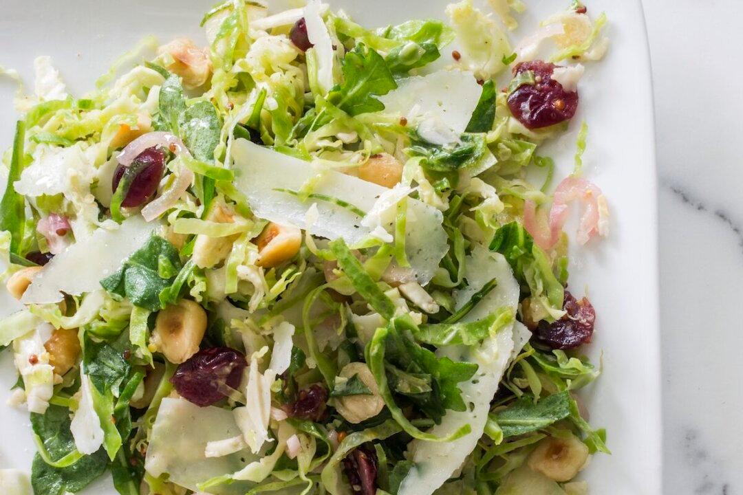 Brussels Sprout Salad With Warm Browned Butter Vinaigrette