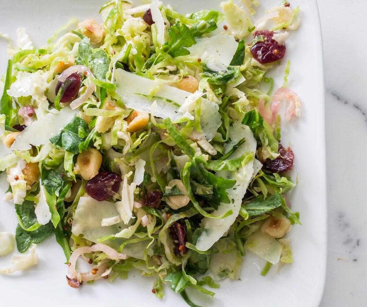 Brussels Sprout Salad With Warm Browned Butter Vinaigrette