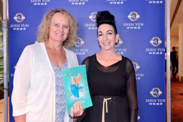 Annette Gohns and Carin Napier enjoyed Shen Yun Performing Arts at the Kiri Te Kanawa Theatre, Aotea Center, Auckland, New Zealand, on Feb. 29, 2020. (The Epoch Times)