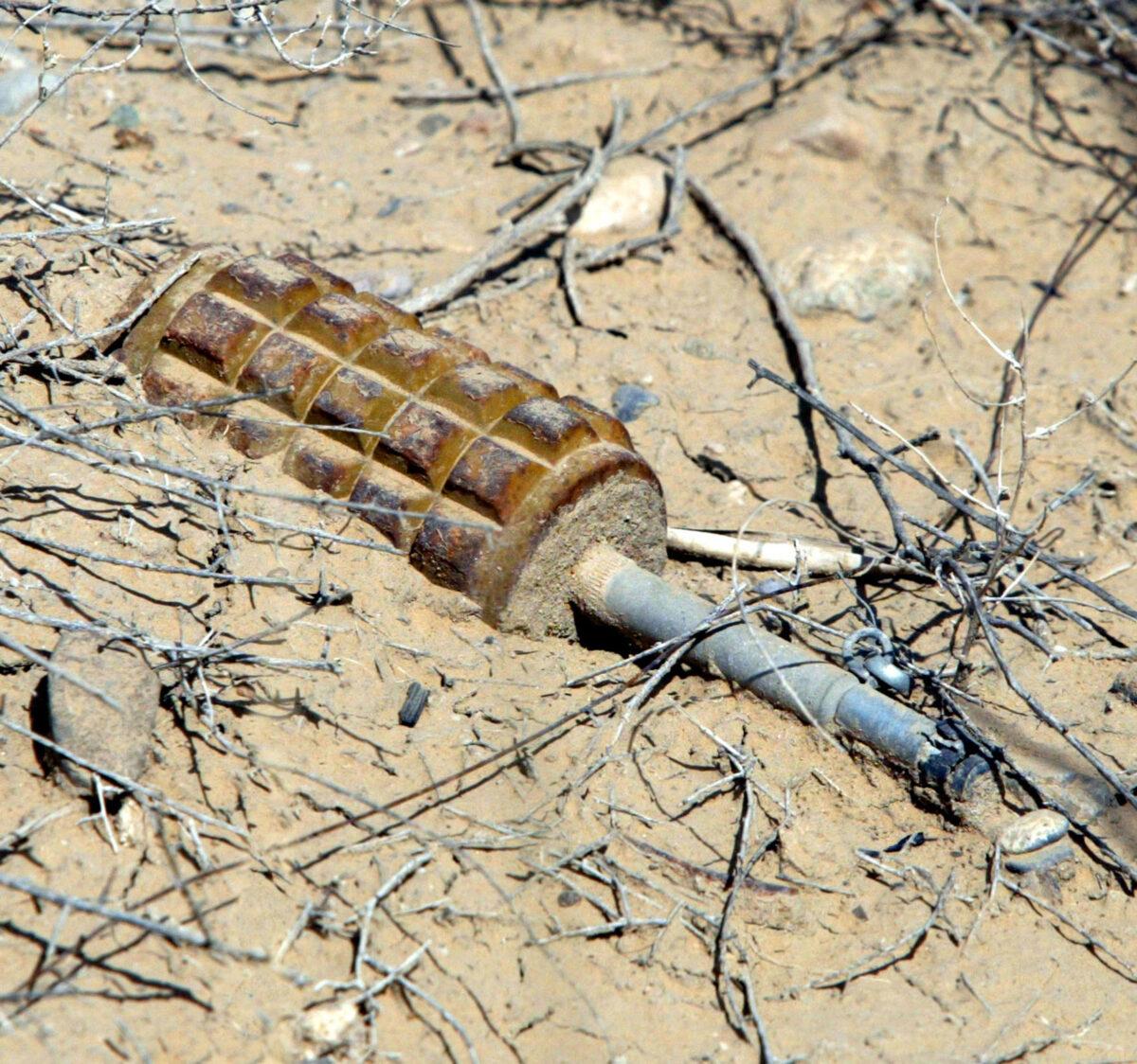 An antipersonnel mine in Afghanistan in a file photograph. (Joe Raedle/Getty Images)