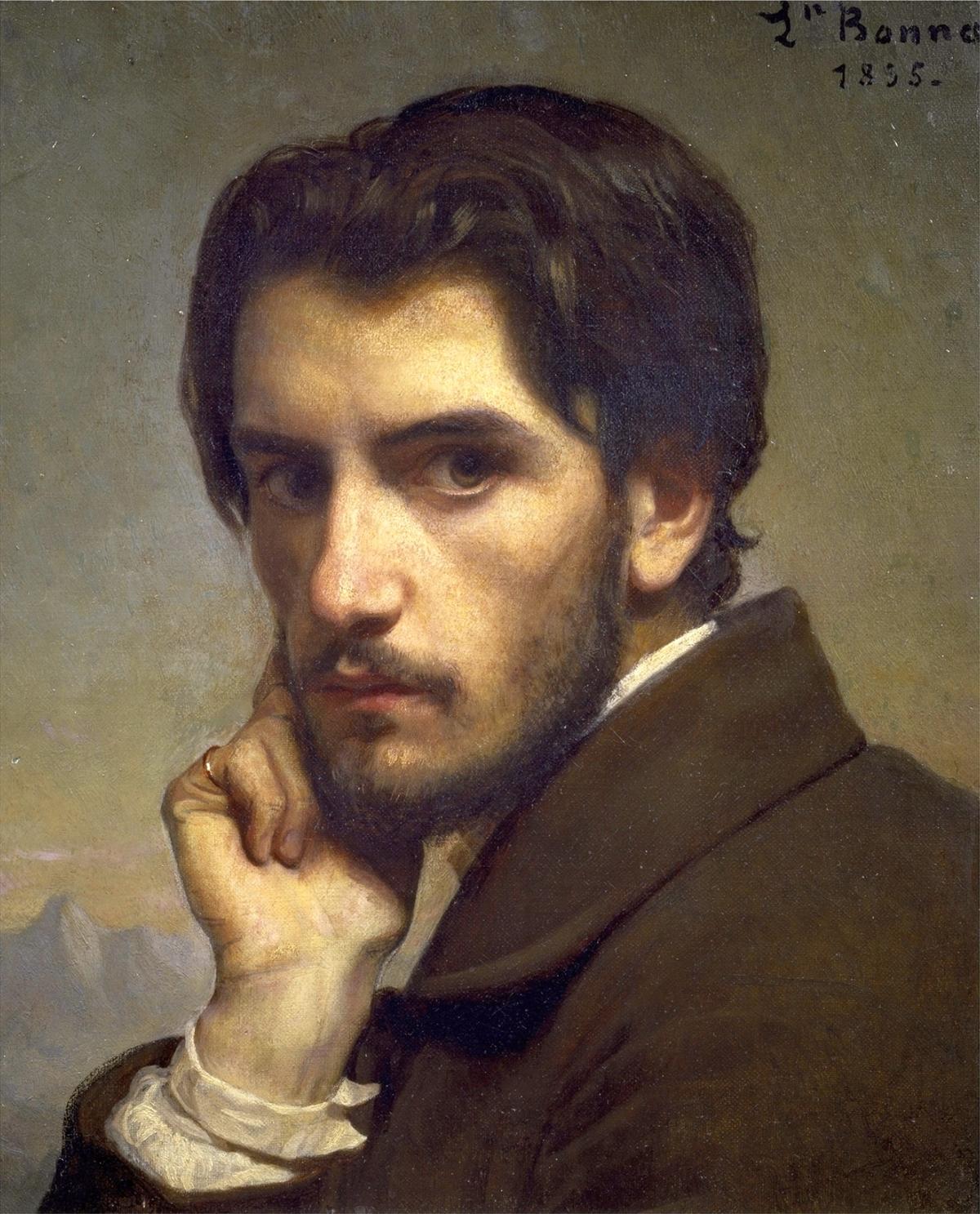 Self-portrait at the age of 22, circa 1855, by Léon Bonnat. Oil on panel; 18 1/10 inches by 14 7/10 inches. Orsay Museum, Paris. (Public Domain)