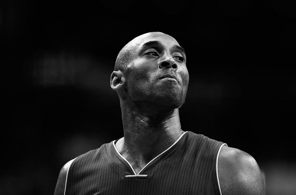 Kobe Bryant #24 of the Los Angeles Lakers looks on against the Washington Wizards in the first half at Verizon Center on Dec. 2, 2015, in Washington, D.C. (©Getty Images | <a href="https://www.gettyimages.com/detail/news-photo/kobe-bryant-of-the-los-angeles-lakers-looks-on-against-the-news-photo/499681918?adppopup=true">Rob Carr</a>)