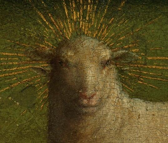 Detail of the lamb before treatment. (KIK-IRPA/Lukasweb.be-Art in Flanders vzw)