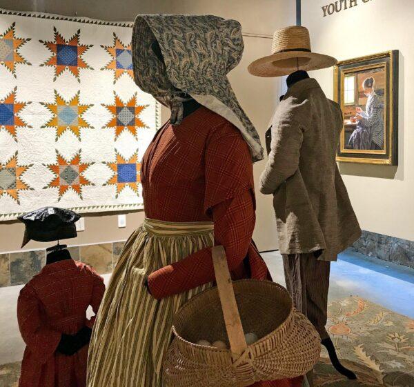 <span style="color: #000000;">Heide Presse's 2019 exhibition, "We Set Our Faces Westward...One Woman's Journey 1839–1848," at the Steamboat Art Museum in Steamboat Springs, Colo. The exhibition introduced her creative process on the project, which will be completed around 2022. (Courtesy of Heide Presse)</span>
