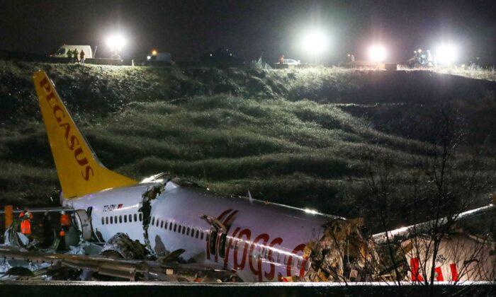 3 Dead, 179 Injured After Plane Breaks Apart After Skidding Off Runway in Turkey