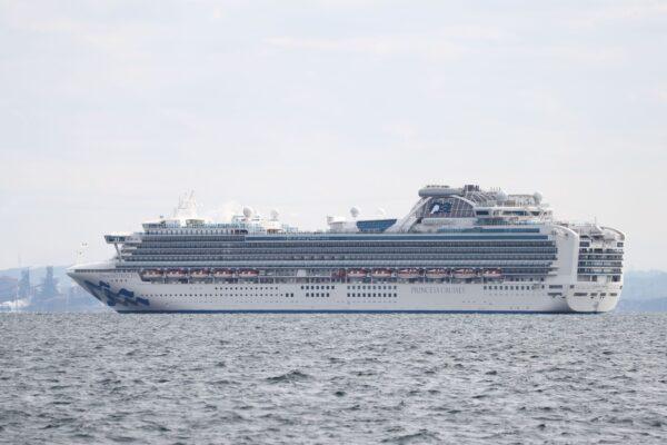 The Diamond Princess is seen in Yokohama, Japan, on Feb. 4, 2020. (Behrouz Mehri/AFP via Getty Images)