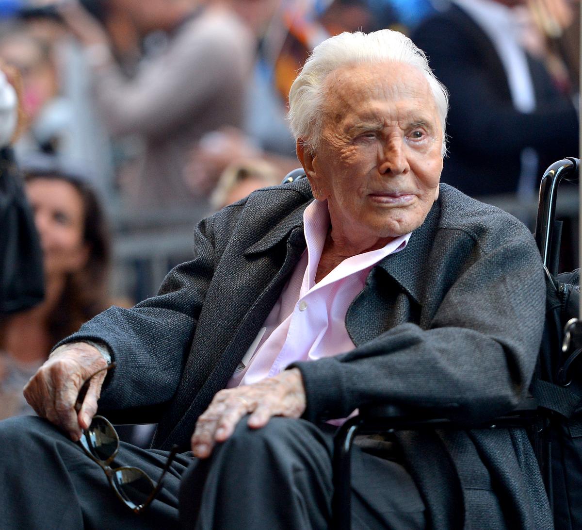 Douglas attends the Hollywood Walk of Fame Ceremony honoring Michael Douglas on Hollywood Boulevard, California, on Nov. 6, 2018. (©Getty Images | <a href="https://www.gettyimages.com/detail/news-photo/kirk-douglas-attends-the-hollywood-walk-of-fame-ceremony-news-photo/1064332890">Charley Gallay</a>)
