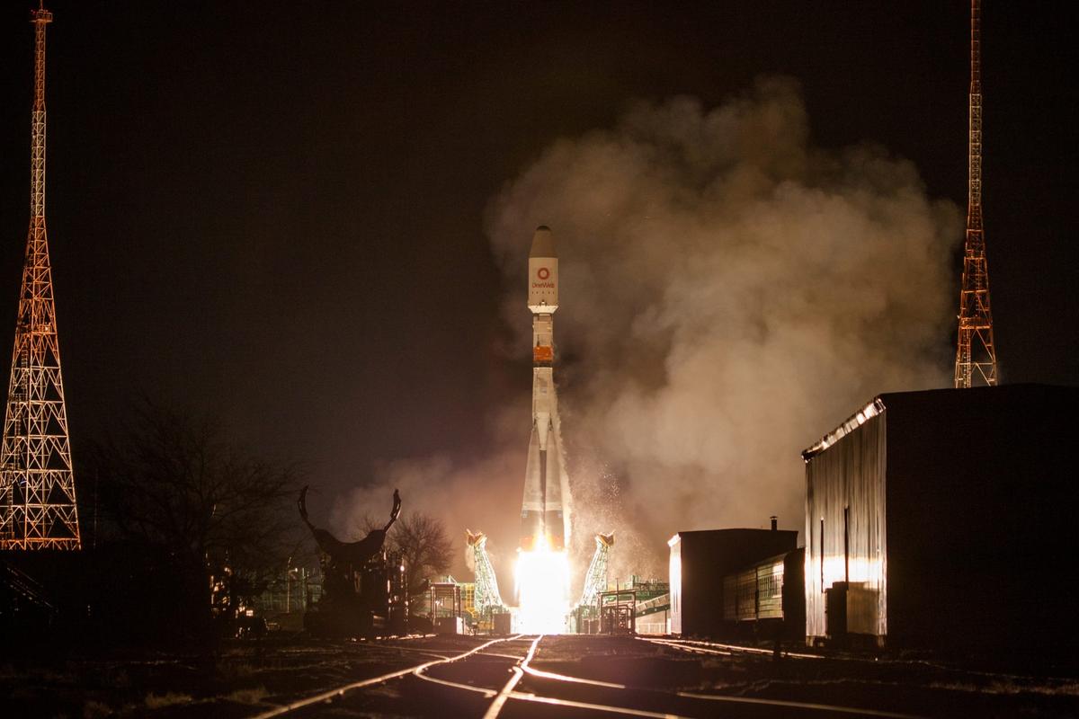 OneWeb Launches 34 Satellites From Kazakh Cosmodrome in Global Internet Push