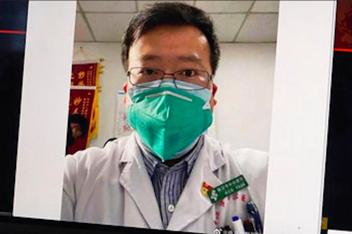 This image from a video shows a selfie of Dr. Li Wenliang. (AP Photo)