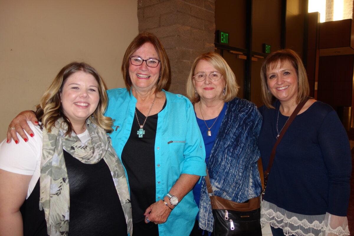 Tammi Chapman (R) and guests enjoyed Shen Yun at the William Saroyan Theatre in Fresno, Calif., on Feb. 8, 2020. (Lily Yu/The Epoch Times)