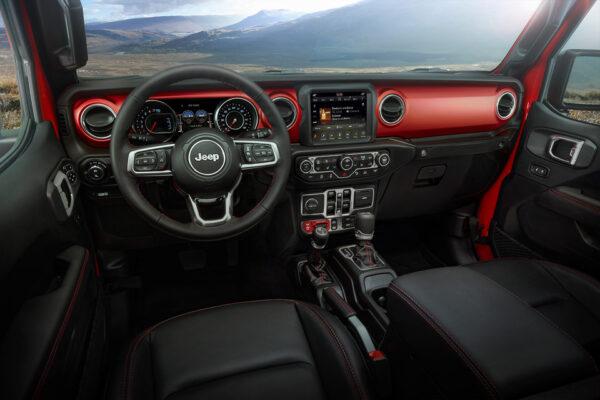 The interior of the Gladiator. (Courtesy of Jeep)