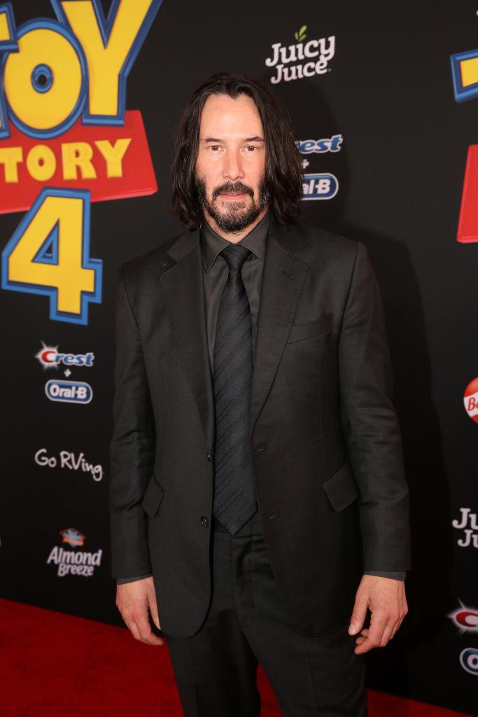 Reeves attends the world premiere of Disney and Pixar's 'Toy Story 4' at the El Capitan Theater in Hollywood, California, on June 11, 2019. (©Getty Images | <a href="https://www.gettyimages.com/detail/news-photo/keanu-reeves-attends-the-world-premiere-of-disney-and-news-photo/1149417134?adppopup=true">Jesse Grant</a>)