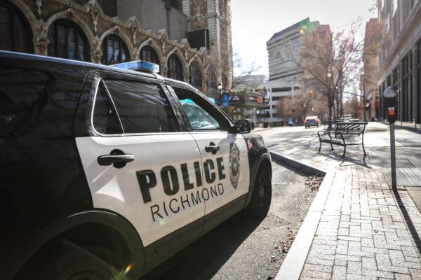 A Richmond Police car in Richmond, Va., on Jan. 20, 2020. (Samira Bouaou/The Epoch Times)