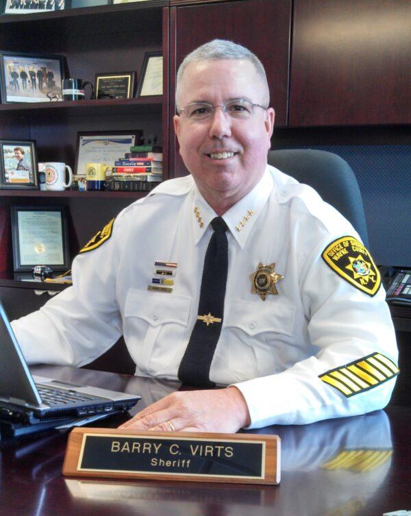 Sheriff Barry Virts in his office in Wayne County, N.Y., in this file photo. (Courtesy of Wayne County Sheriff's Office)