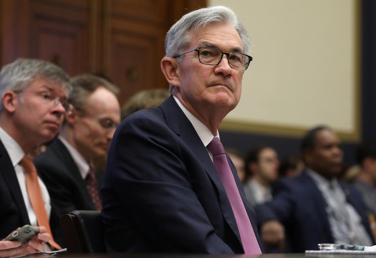 Federal Reserve Board Chairman Jerome Powell testifies before the House Financial Services Committee during a hearing featuring the semi-annual Monetary Policy Report, on Capitol Hill in Washington on Feb. 11, 2020. (Reuters/Leah Millis)