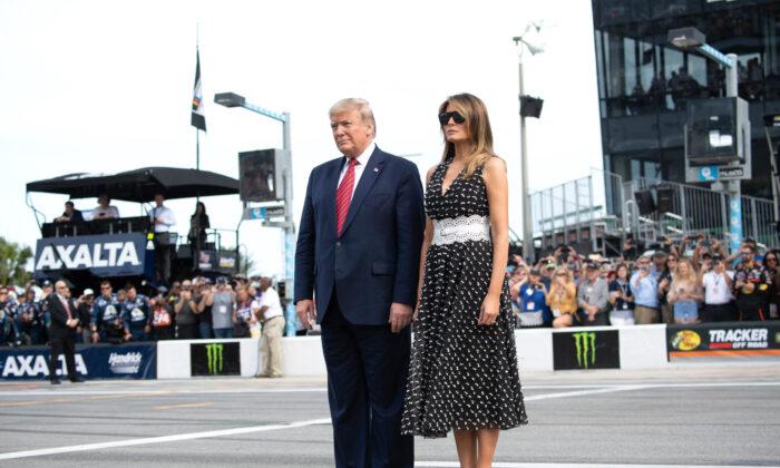 Trump Celebrates Patriotism at Daytona 500, Takes Laps Around Track