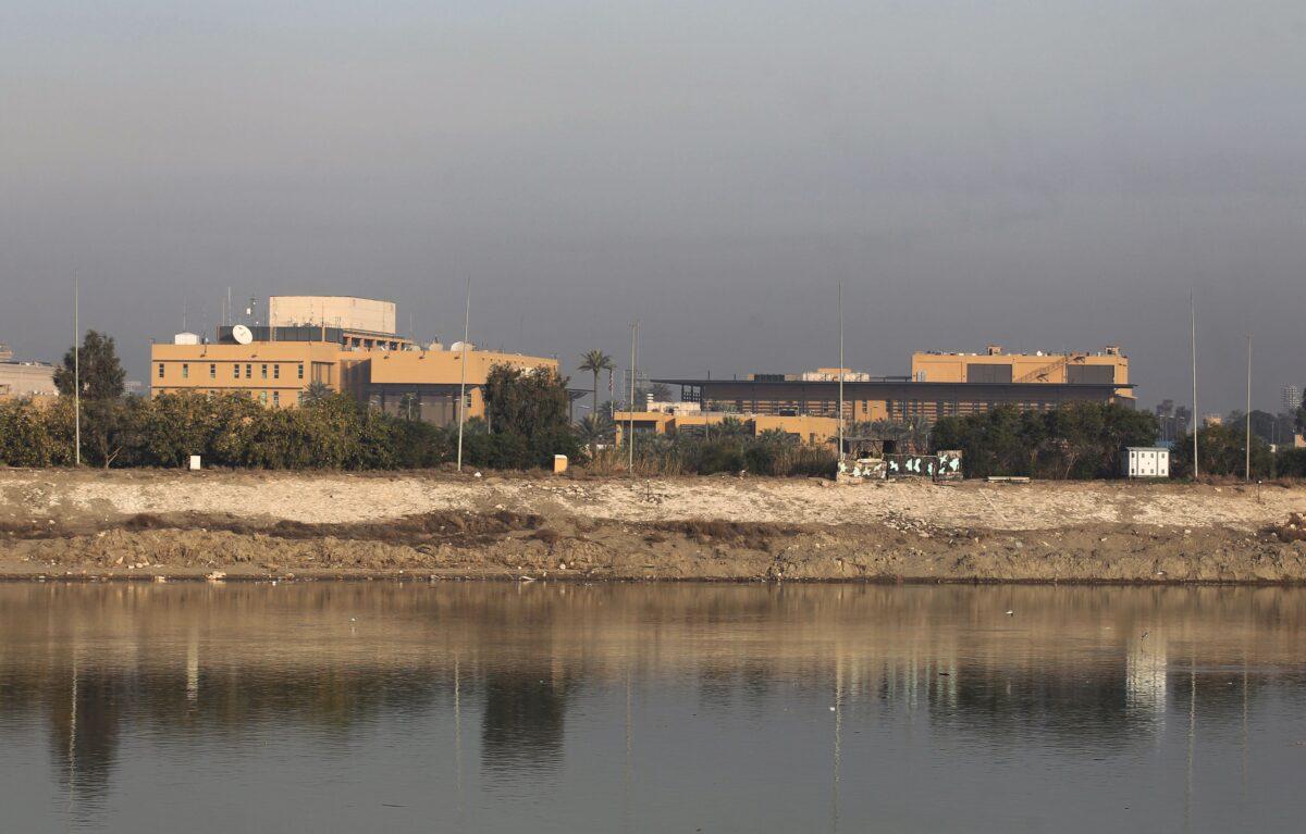 A general view shows the U.S. embassy across the Tigris river in Iraq's capital Baghdad on Jan. 3, 2020. (Ahmad Al-Rubaye/AFP via Getty Images)