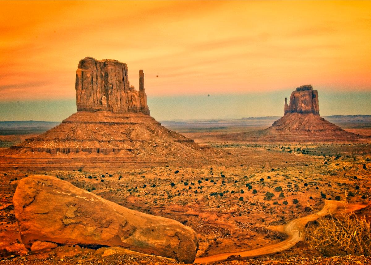 Sunset at Monument Valley. (Fred J. Eckert)
