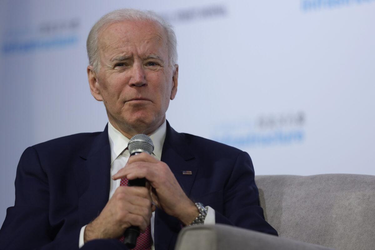 Democratic presidential candidate former Vice President Joe Biden participates in an event in Las Vegas, Nevada on Feb. 16, 2020. (Alex Wong/Getty Images)