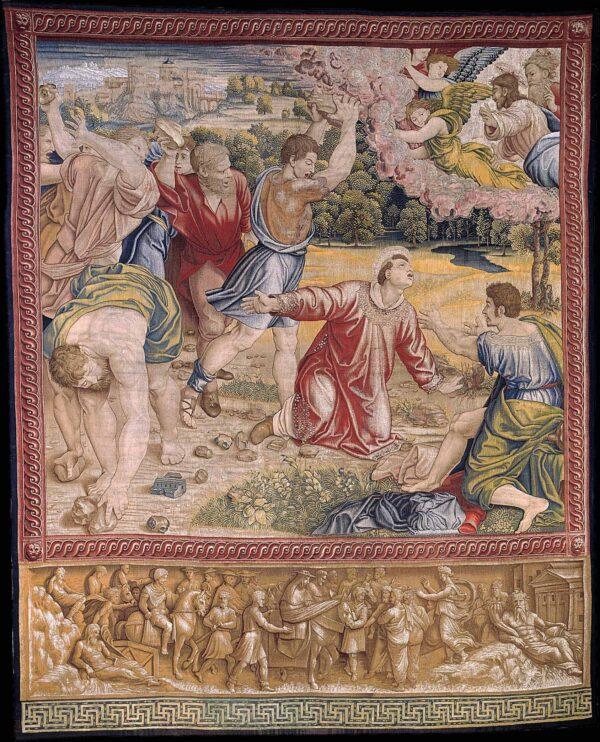 "The Stoning of St. Stephen," 1517–1519, from Acts of the Apostles 7: 55–60. (Governorship SCV-Directorate of Museums)