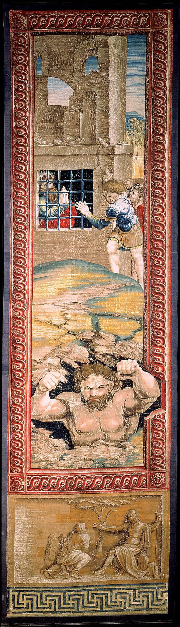 "St. Paul in Prison (Earthquake)," 1517–1521, from Acts of the Apostles 16: 23–26.(Governorship SCV-Directorate of Museums)