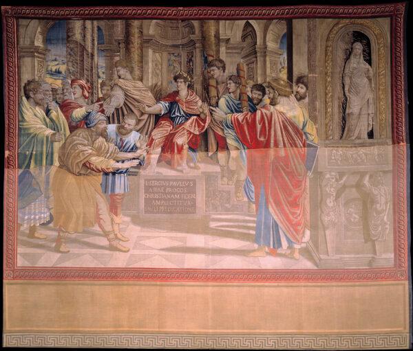 "The Conversion of the Proconsul," 1517–1519, from Acts of the Apostles 13: 6–12. (Governorship SCV-Directorate of Museums)