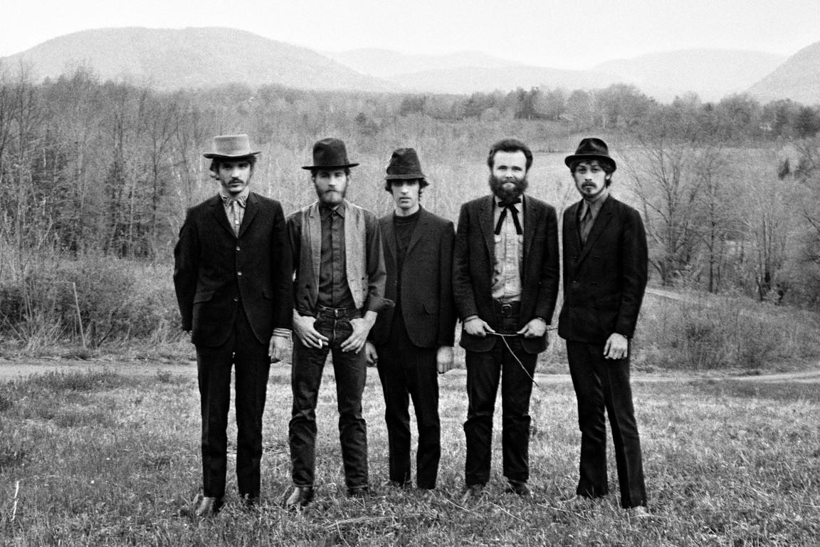(L–R) Rick Danko, Levon Helm, Richard Manuel, Garth Hudson, and Robbie Robertson; archival photo from "Once Were Brothers: Robbie Robertson and The Band." (Magnolia Pictures)