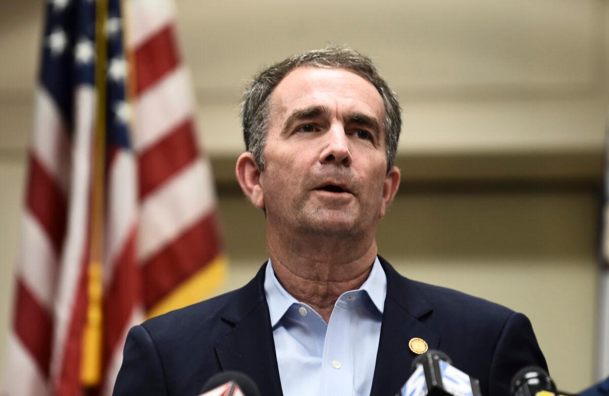 Virginia Gov. Ralph Northam speaks to the press about a mass shooting in Virginia Beach, Va., on June 1, 2019. (Eric Baradat/AFP/Getty Images)