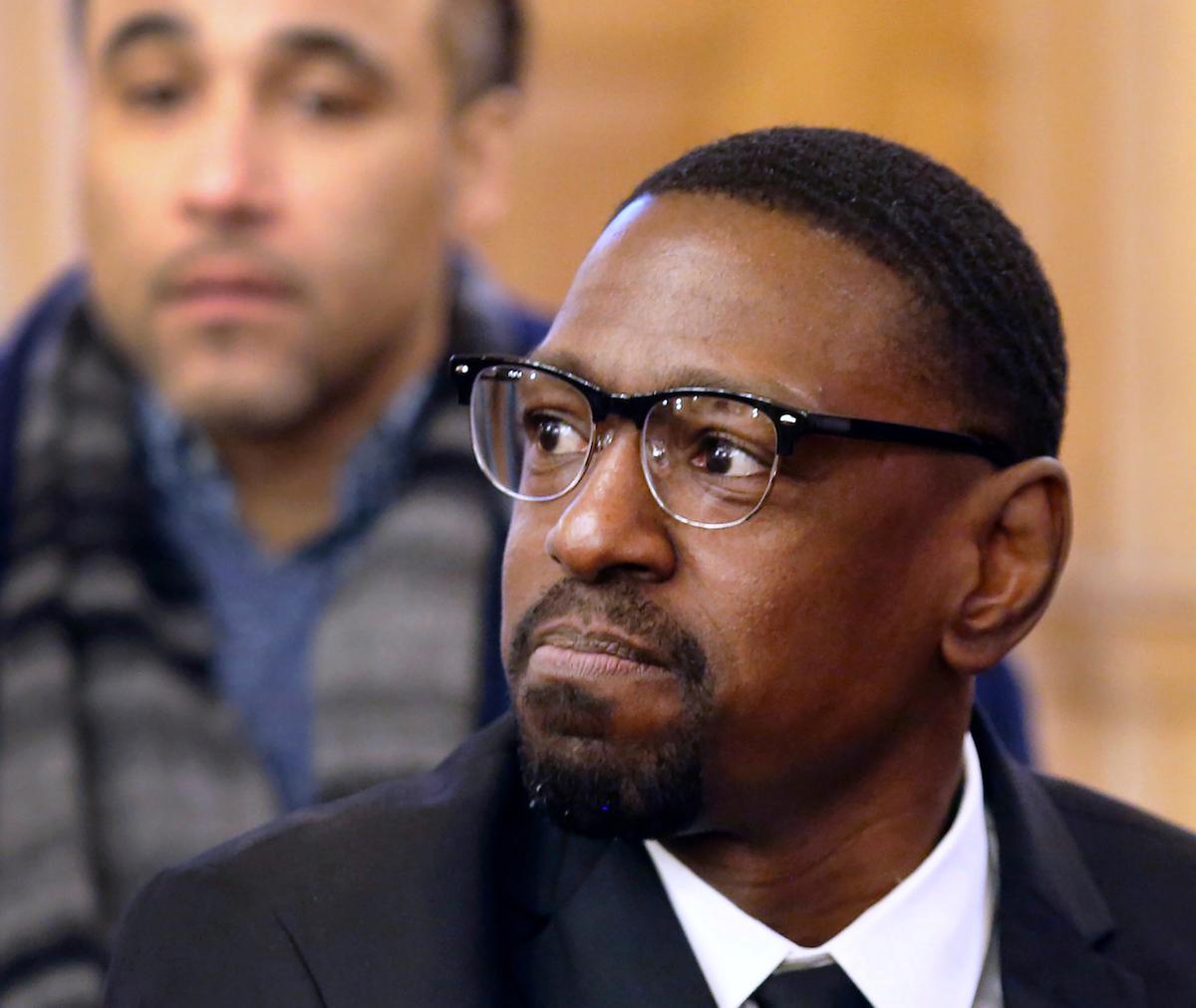 Lamonte McIntyre, convicted of a 1994 double homicide in Kansas City, Kan., was incarcerated for 23 years in Kansas prisons before released in October when the case against him was dismissed. (Topeka Capital-Journal, Thad Allton/AP)