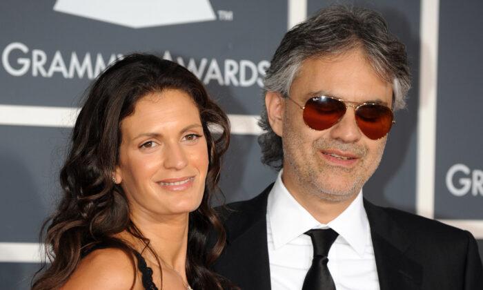 Tenor Andrea Bocelli and Wife Veronica Sing Charming Romantic Duet in Rustic Italian Village