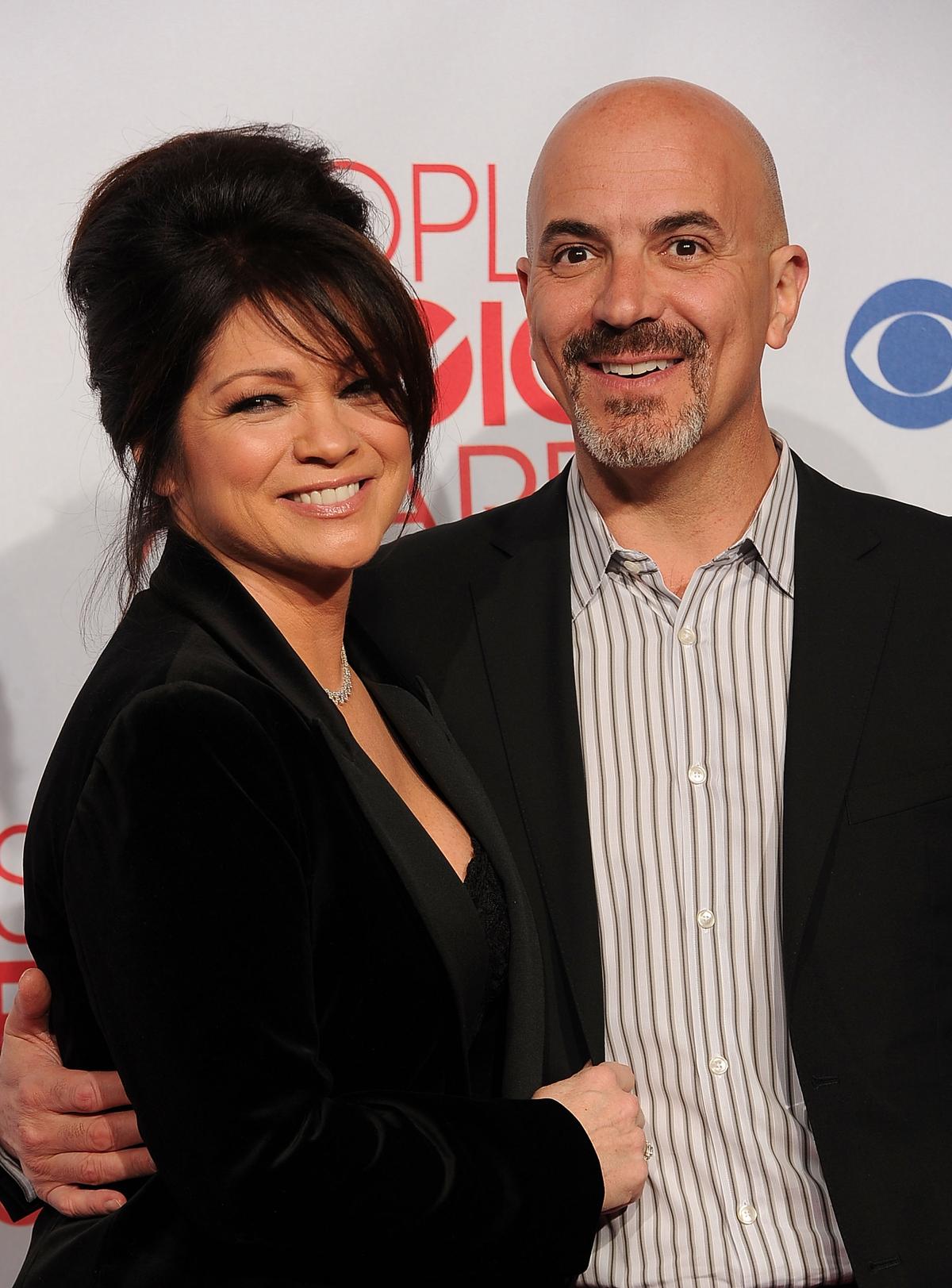 Actress Valerie Bertinelli with her husband, Tom Vitale, at the People's Choice Awards at Nokia Theatre in Los Angeles, California, on Jan. 11, 2012 (©Getty Images | <a href="https://www.gettyimages.com/detail/news-photo/actress-valerie-bertinelli-winner-of-favorite-cable-tv-news-photo/136807275?adppopup=true">Jason Merritt</a>)