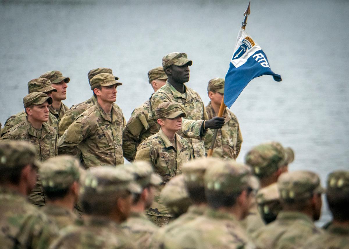 U.S. Army Staff Sgt. Smiley graduates U.S. Army Ranger School at Fort Benning, Georgia, on Dec. 13, 2019 (<a href="https://www.dvidshub.net/image/5979543/south-carolina-national-guard-enlisted-female-soldier-graduates-us-army-ranger-school">Sgt. Brian Calhoun</a>/South Carolina National Guard/U.S. Army National Guard)