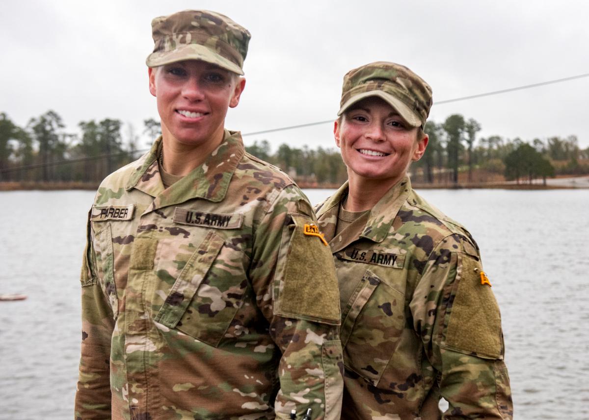 Sgt. Farber and Sgt. Smiley graduate from U.S. Army Ranger School at Fort Benning, Georgia, on Dec. 13, 2019 (<a href="https://www.dvidshub.net/image/5979546/national-guard-enlisted-female-soldiers-graduate-us-army-ranger-school">Sgt. Brian Calhoun</a>/South Carolina National Guard/U.S. Army National Guard)